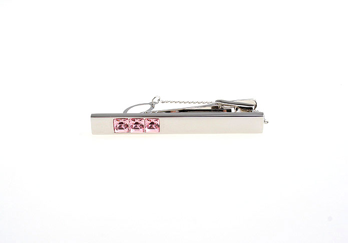  Pink Charm Tie Clips Crystal Tie Clips Wholesale & Customized  CL850746