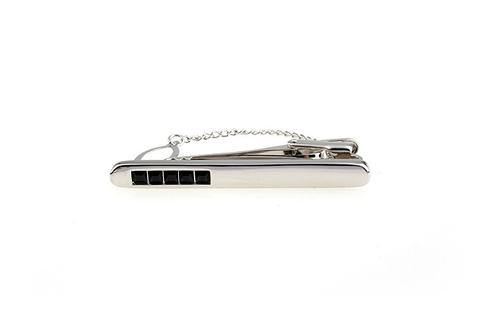  Black Classic Tie Clips Crystal Tie Clips Wholesale & Customized  CL850757