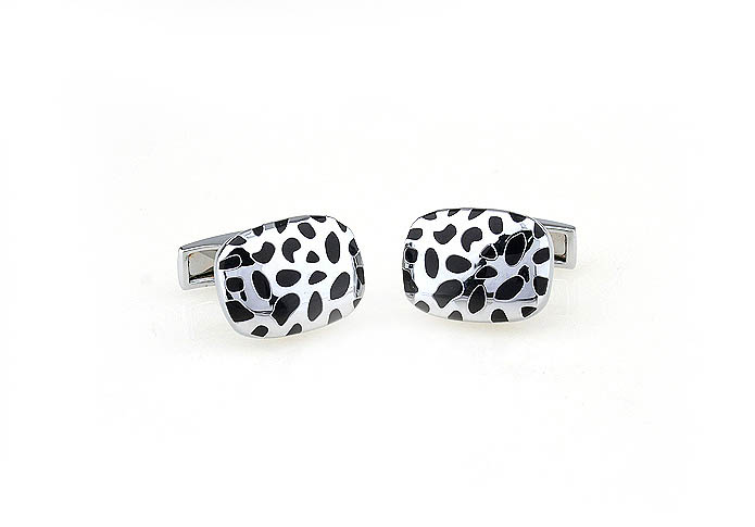 Leopard Cufflinks  Black Classic Cufflinks Enamel Cufflinks Wholesale & Customized  CL640892