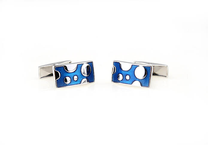  Blue Elegant Cufflinks Enamel Cufflinks Wholesale & Customized  CL640900