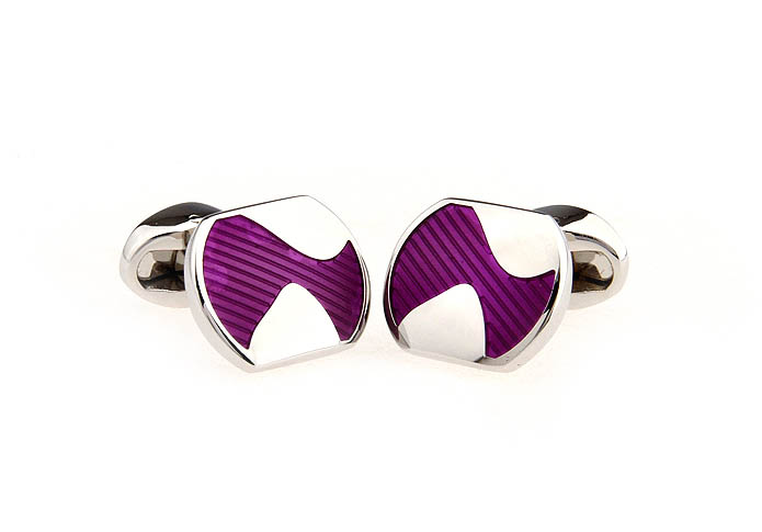  Purple Romantic Cufflinks Enamel Cufflinks Wholesale & Customized  CL651246