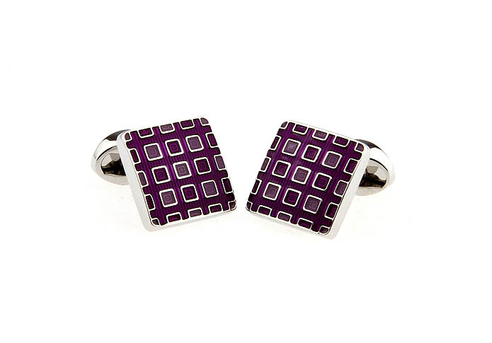  Purple Romantic Cufflinks Enamel Cufflinks Wholesale & Customized  CL651291