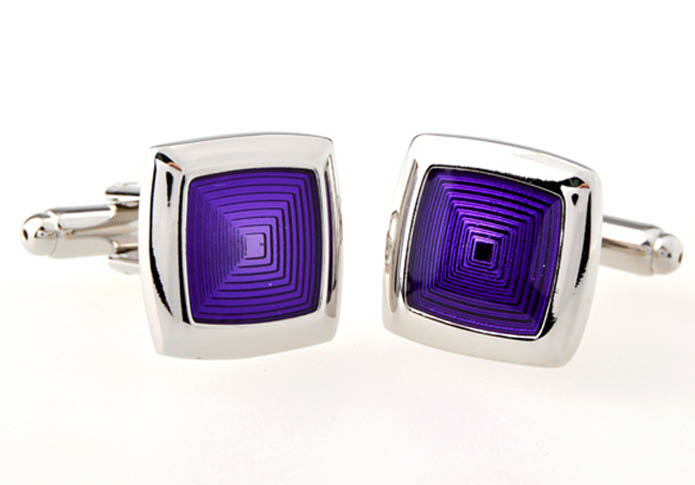  Purple Romantic Cufflinks Enamel Cufflinks Wholesale & Customized  CL654019