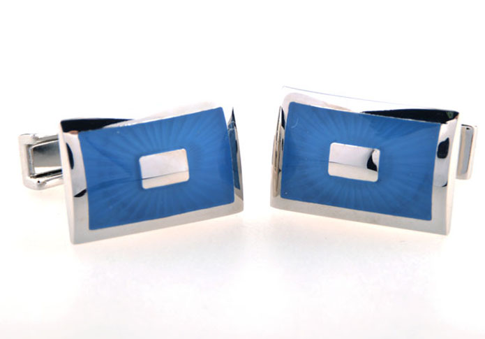  Blue Elegant Cufflinks Enamel Cufflinks Wholesale & Customized  CL654175