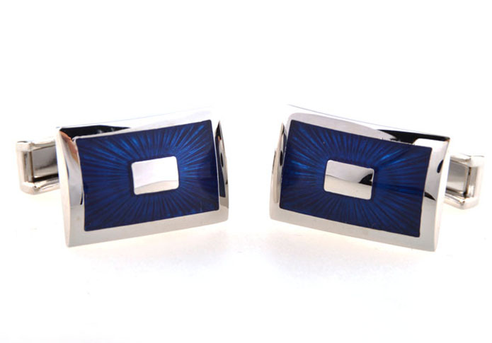  Blue Elegant Cufflinks Enamel Cufflinks Wholesale & Customized  CL654176