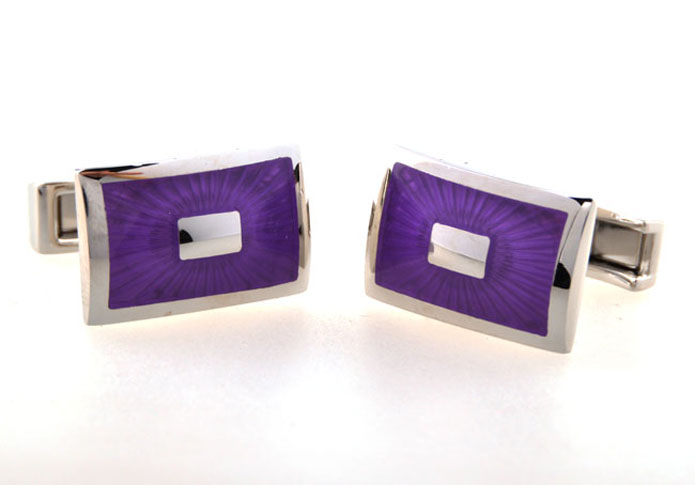  Purple Romantic Cufflinks Enamel Cufflinks Wholesale & Customized  CL654177