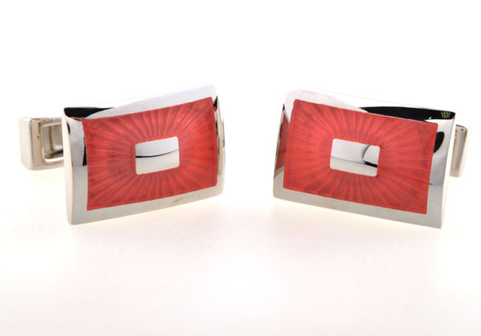  Red Festive Cufflinks Enamel Cufflinks Wholesale & Customized  CL654178