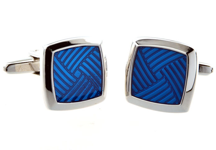  Blue Elegant Cufflinks Enamel Cufflinks Wholesale & Customized  CL654183