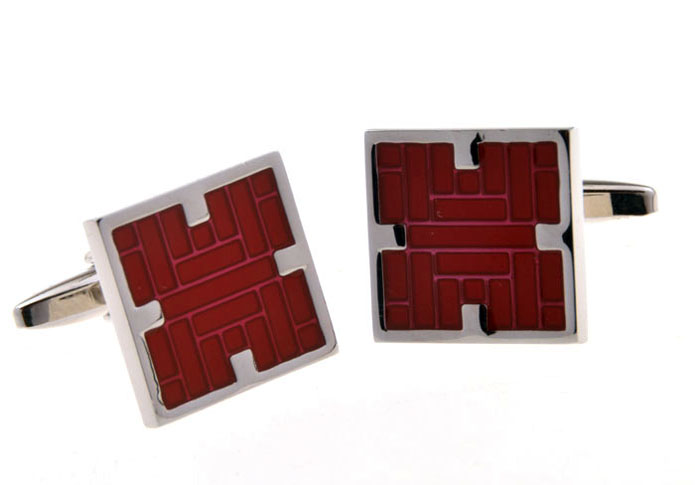  Red Festive Cufflinks Enamel Cufflinks Funny Wholesale & Customized  CL655931