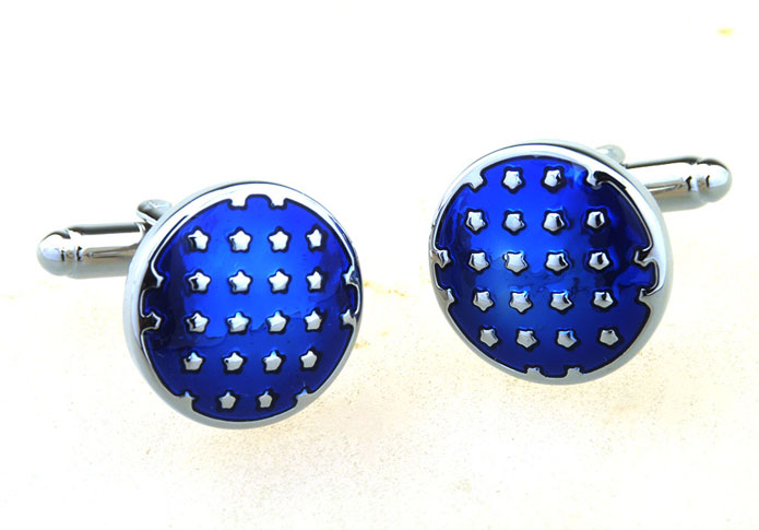  Blue Elegant Cufflinks Enamel Cufflinks Wholesale & Customized  CL656880