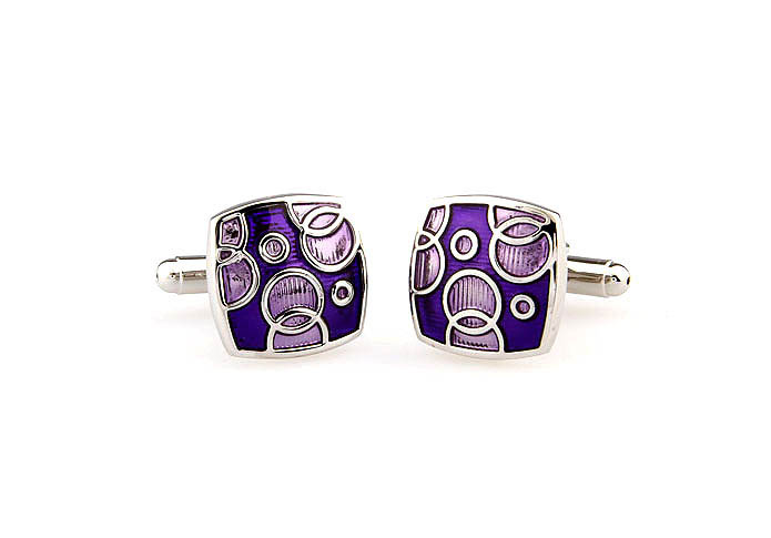  Purple Romantic Cufflinks Enamel Cufflinks Wholesale & Customized  CL662077