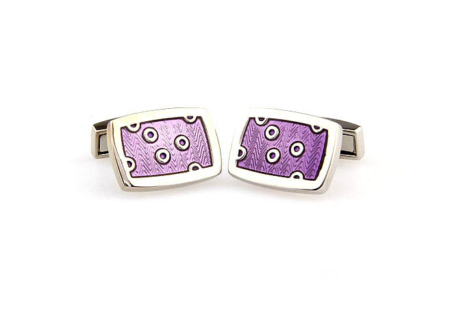  Purple Romantic Cufflinks Enamel Cufflinks Wholesale & Customized  CL662120