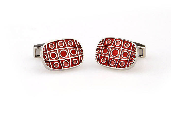  Red Festive Cufflinks Enamel Cufflinks Wholesale & Customized  CL662152