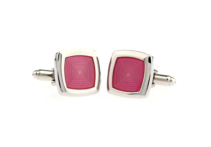  Pink Charm Cufflinks Enamel Cufflinks Wholesale & Customized  CL670869