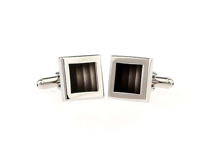  Gray Steady Cufflinks Enamel Cufflinks Wholesale & Customized  CL670870