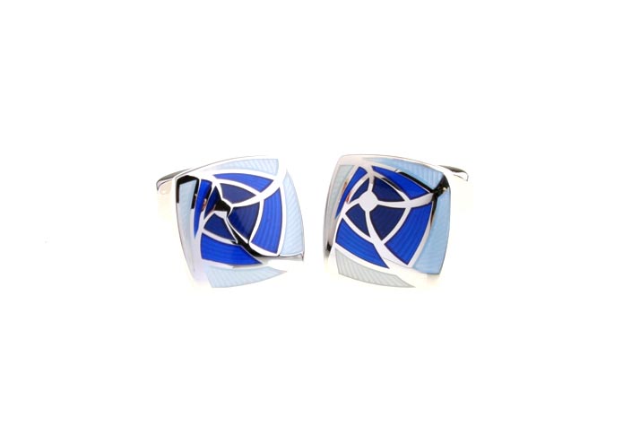  Blue Elegant Cufflinks Enamel Cufflinks Wholesale & Customized  CL680749