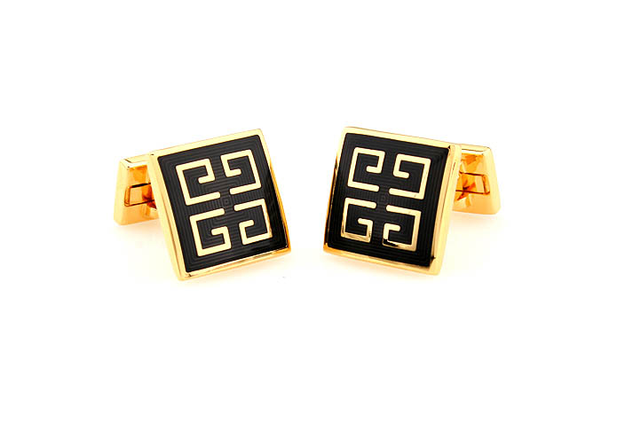 Rome texture Cufflinks  Gold Luxury Cufflinks Enamel Cufflinks Wholesale & Customized  CL680889