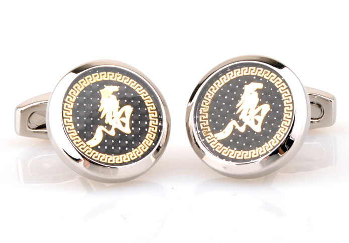 Twelve zodiac horse Cufflinks Gold Luxury Cufflinks Printed Cufflinks Constellation Wholesale & Customized CL654826