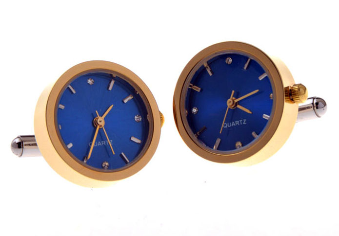 Electronic Watch Cufflinks  Blue Elegant Cufflinks Printed Cufflinks Tools Wholesale & Customized  CL655880