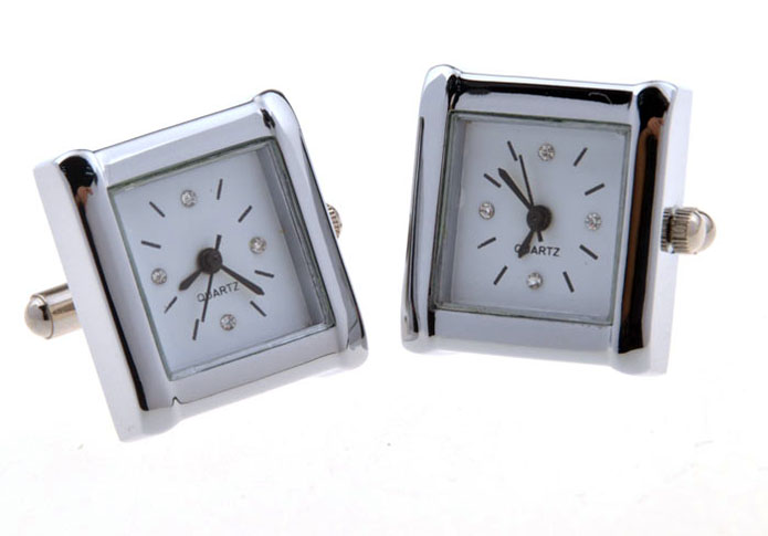 Electronic Watch Cufflinks  White Purity Cufflinks Printed Cufflinks Tools Wholesale & Customized  CL655887
