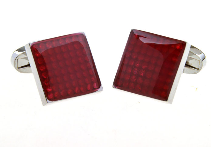  Red Festive Cufflinks Printed Cufflinks Wholesale & Customized  CL656250