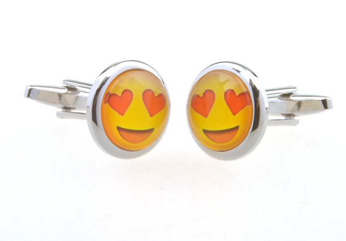 Color Cufflinks  Yellow Lively Cufflinks Printed Cufflinks Funny Wholesale & Customized  CL656380