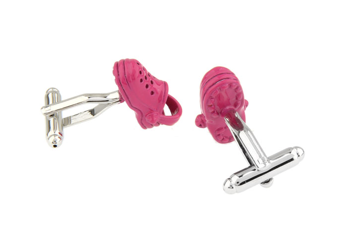 Sandals Cufflinks  Pink Charm Cufflinks Printed Cufflinks Hipster Wear Wholesale & Customized  CL671870