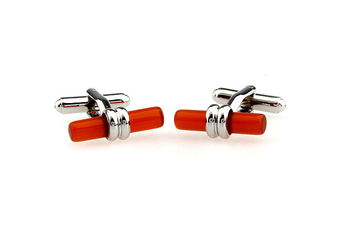  Orange Cheerful Cufflinks Gem Cufflinks Funny Wholesale & Customized  CL650810