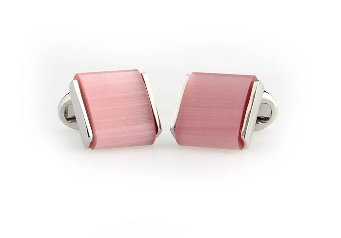  Pink Charm Cufflinks Gem Cufflinks Wholesale & Customized  CL650904