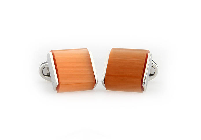  Orange Cheerful Cufflinks Gem Cufflinks Wholesale & Customized  CL650905
