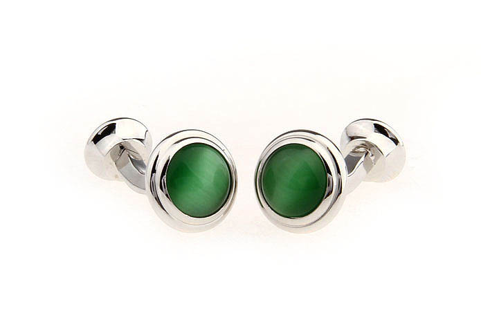  Green Intimate Cufflinks Gem Cufflinks Wholesale & Customized  CL650983