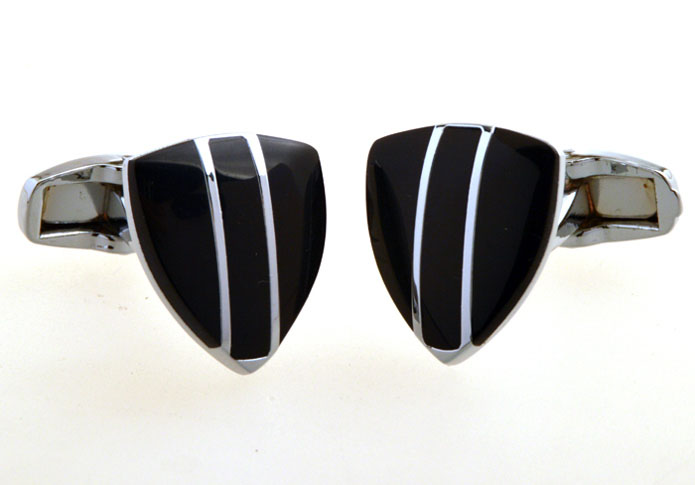 Black Classic Cufflinks Gem Cufflinks Wholesale & Customized CL655335