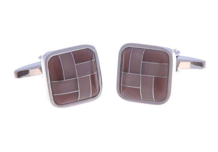  Khaki Dressed Cufflinks Gem Cufflinks Wholesale & Customized  CL656567