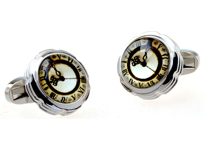 Clock Cufflinks  Multi Color Fashion Cufflinks Gem Cufflinks Tools Wholesale & Customized  CL656590