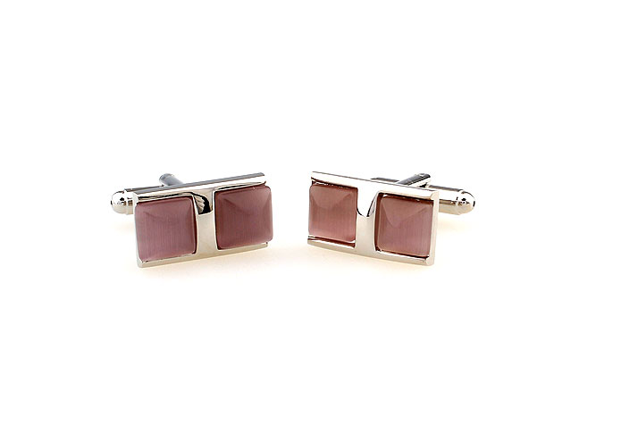  Pink Charm Cufflinks Gem Cufflinks Wholesale & Customized  CL660085