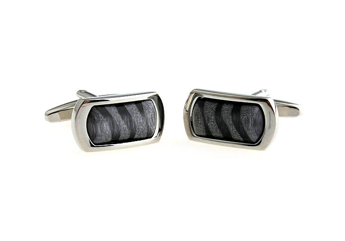  Gray Steady Cufflinks Gem Cufflinks Wholesale & Customized  CL660100