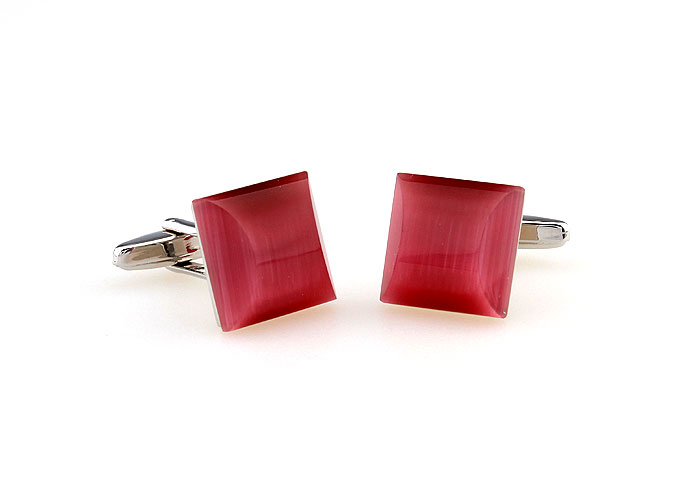  Pink Charm Cufflinks Gem Cufflinks Wholesale & Customized  CL660250