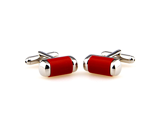  Red Festive Cufflinks Gem Cufflinks Wholesale & Customized  CL660370
