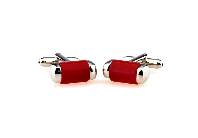  Red Festive Cufflinks Gem Cufflinks Wholesale & Customized  CL660381