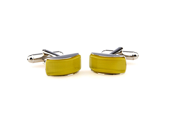  Yellow Lively Cufflinks Gem Cufflinks Wholesale & Customized  CL660382