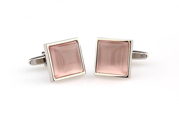  Pink Charm Cufflinks Gem Cufflinks Wholesale & Customized  CL660962