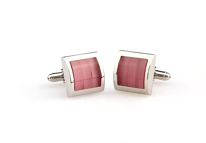  Pink Charm Cufflinks Gem Cufflinks Wholesale & Customized  CL661040