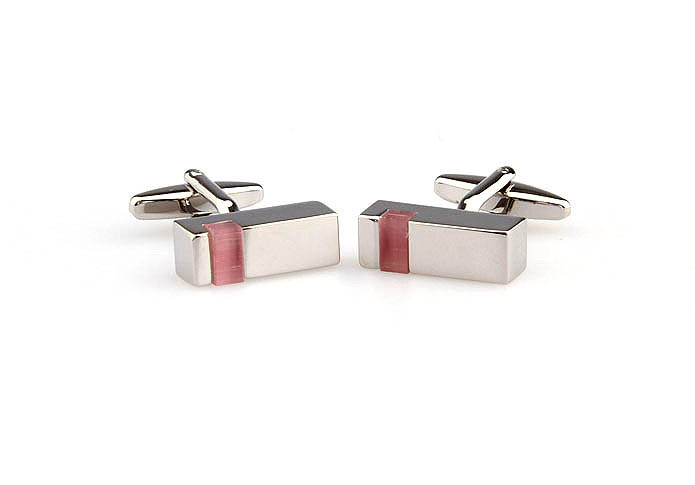 Pink Charm Cufflinks Gem Cufflinks Wholesale & Customized  CL661076