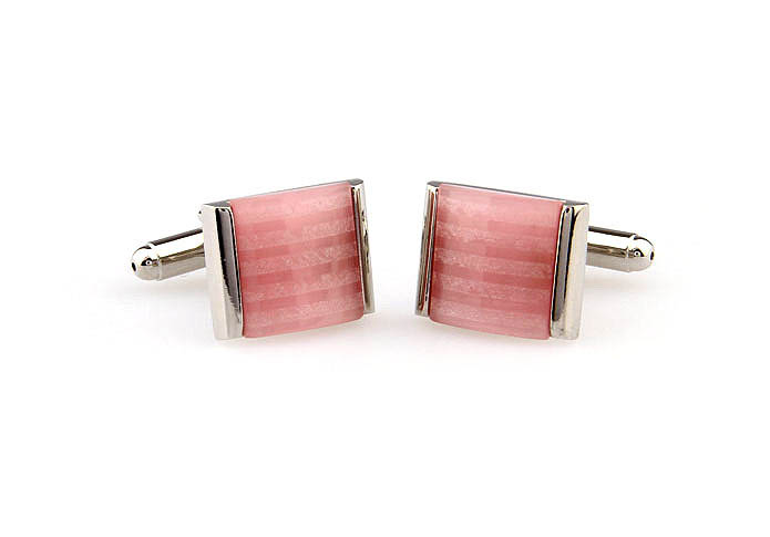  Pink Charm Cufflinks Gem Cufflinks Wholesale & Customized  CL661198
