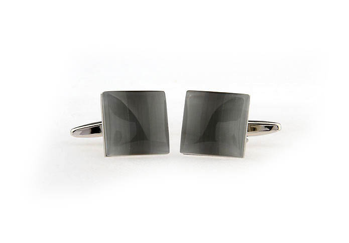  Gray Steady Cufflinks Gem Cufflinks Wholesale & Customized  CL670757