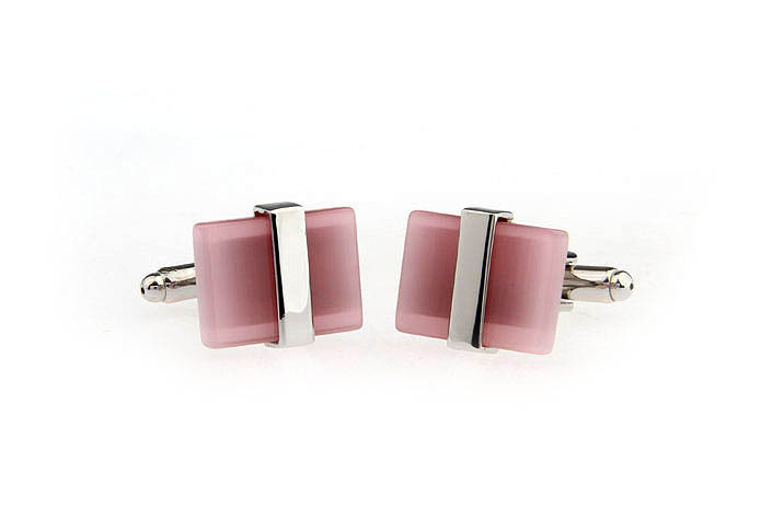  Pink Charm Cufflinks Gem Cufflinks Wholesale & Customized  CL670764