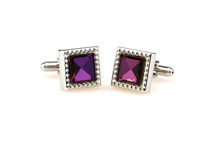  Purple Romantic Cufflinks Glass Cufflinks Wholesale & Customized  CL661878