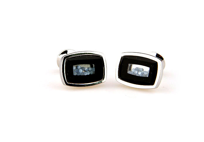  Black Classic Cufflinks Glass Cufflinks Wholesale & Customized  CL661892