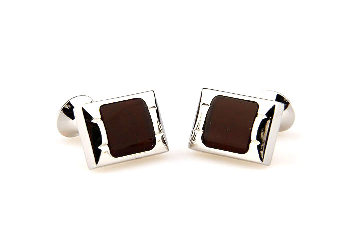  Khaki Dressed Cufflinks Glass Cufflinks Wholesale & Customized  CL661929