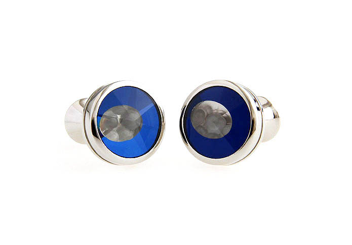  Blue Elegant Cufflinks Glass Cufflinks Wholesale & Customized  CL661963